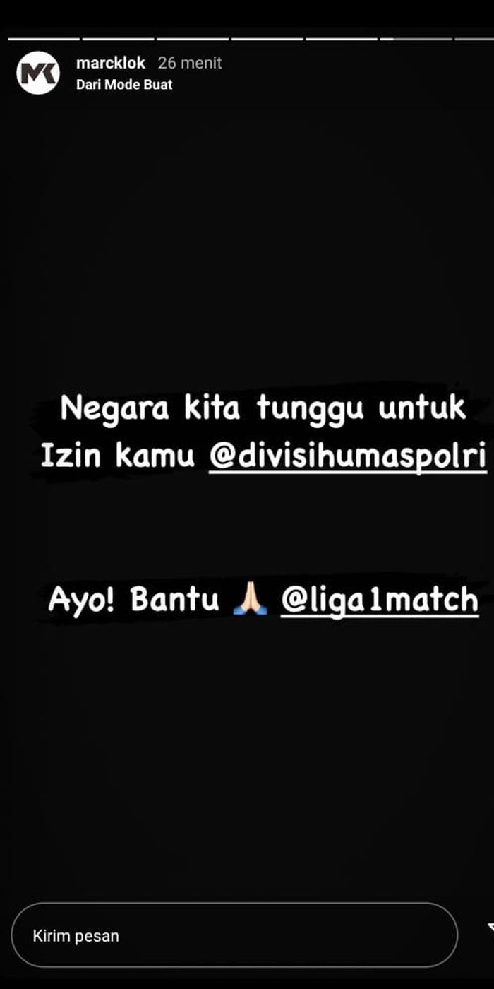 Marc Klok minta polri segera berikan izin bergulinya kompetisi Liga 1 2020