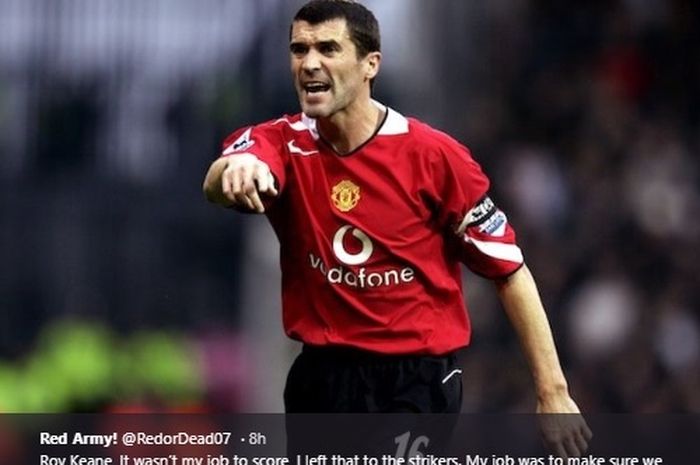 Kapten legendaris Manchester United, Roy Keane.