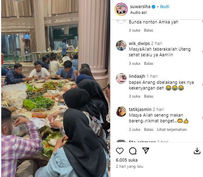 Posting-an asisten rumah tangga Ashanty, Suteng