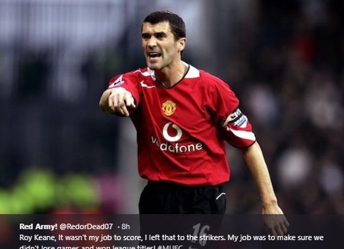 Mantan kapten Manchester United, Roy Keane.