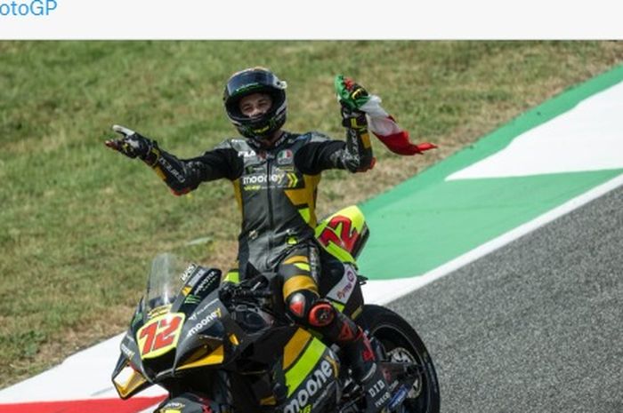 Murid Valentino Rossi, Marco Bezzecchi pada MotoGP Italia 2022, Minggu (29/5/2022).