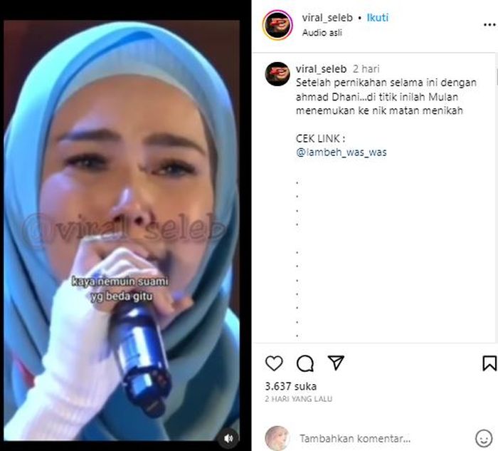 Video saat Mulan Jameela bercerita bisa beribadah bareng Ahmad Dhani