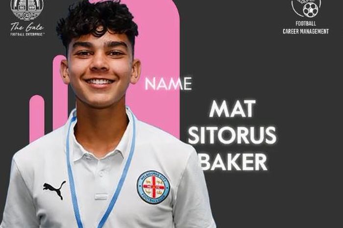 Pemain Melbourne City bernama Matt Baker dikonfirmasi menjadi salah satu pemain keturunan untuk bergabung timnas U-16 Indonesia