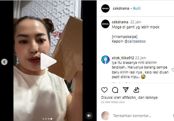 Mpok Alpha kesal beli speaker yang datang kopi saset
