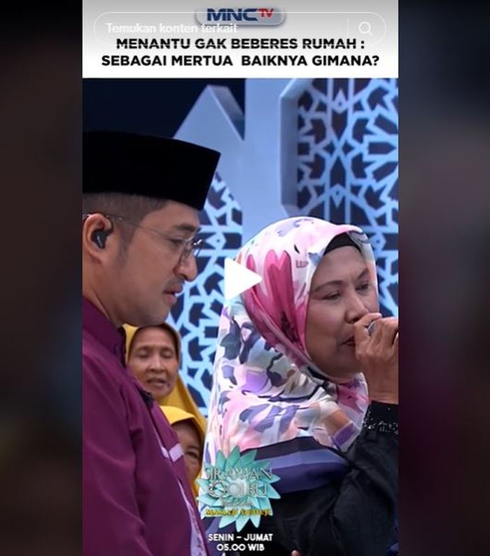 Ibu curhat soal menantunya ke Mamah Dedeh