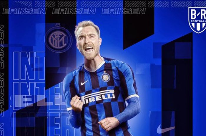 Gelandang Inter Milan, Christian Eriksen.