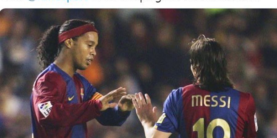 Akui Jarang Ngobrol dengan Lionel Messi, Ronaldinho: Dia Punya Kehidupan yang Sulit