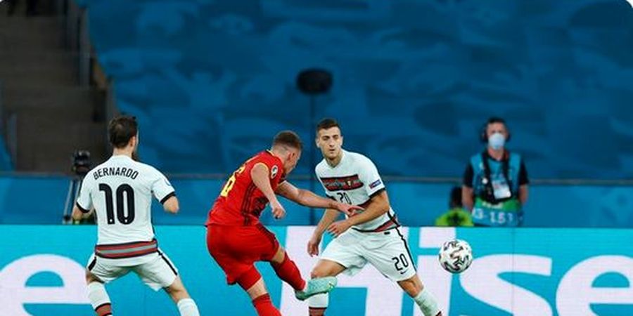 EURO 2020 - Singkirkan Cristiano Ronaldo cs Lewat Skor Minimalis, Belgia Akhiri Rekor Buruk