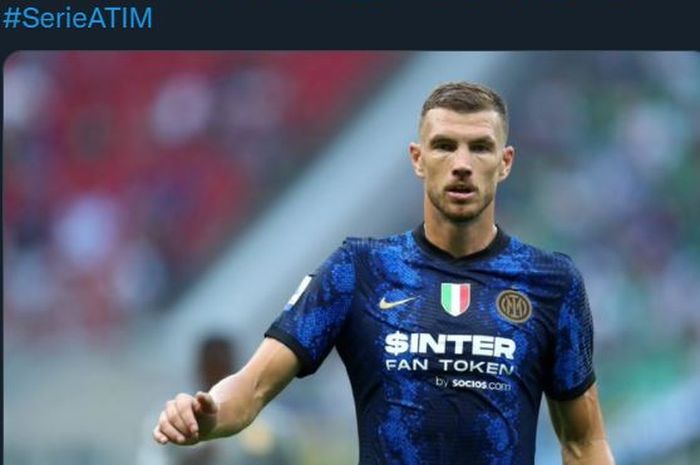 Penyerang Inter Milan, Edin Dzeko.