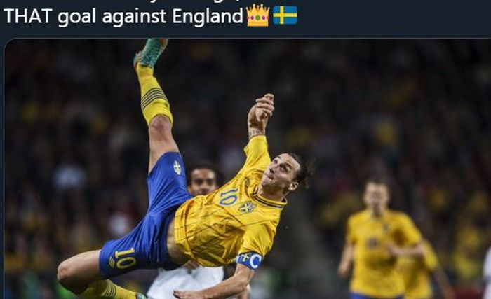 Gol spektakuler Zlatan Ibrahimovic dalam duel timnas Swedia vs Inggris di laga uji coba tahun 2012.