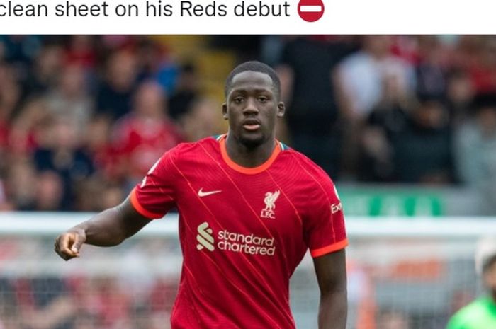 Pelatih Liverpool, Juergen Klopp, memberikan pujian setinggi langit untuk Ibrahima Konate seusai melakoni debutnya.