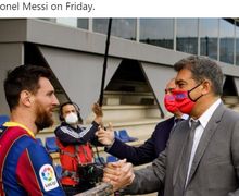 Gagal Pertahankan Messi di Barca, Laporta Bersilat Lidah & Telan Ludah Sendiri
