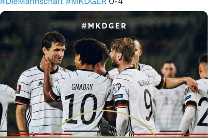 Timo Werner tampil gacor dengan mencetak dua gol, timnas Jerman menjadi tim pertama yang lolos ke Piala Dunia 2022 di Qatar.