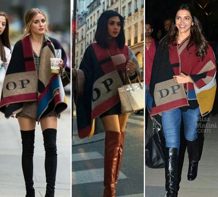 Syahrini pakai baju poncho dari Burberry yang sama dengan artis luar negeri dilansir mencapai Rp.20.000.000.