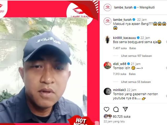 Video permintaan maaf bodyguard Atta Halilintar 