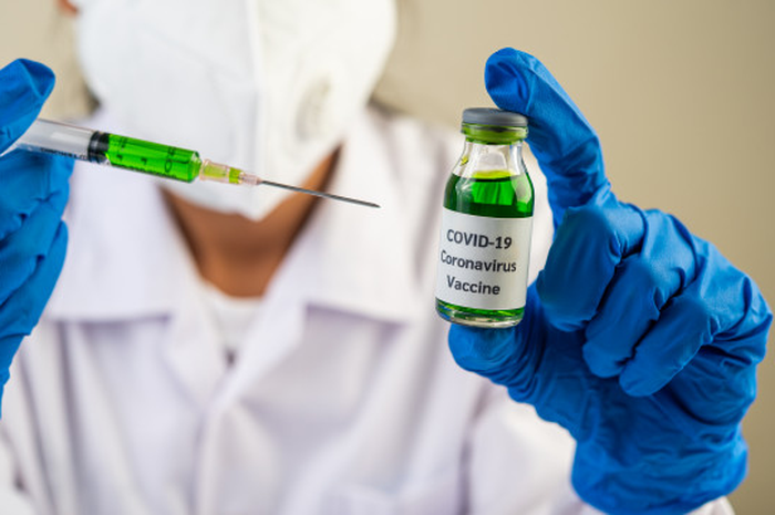 Ilustrasi vaksin virus corona.