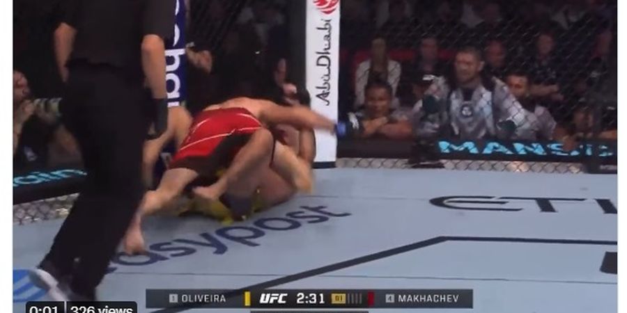 Hasil UFC 280 - Robohkan lalu Kunci Charles Oliveira, Islam Makhachev Raja Baru Kelas Ringan