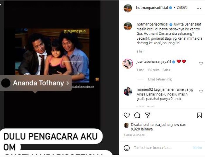 Hotman Paris kembali bikin jantung netizen copot. Foto aspri ke-15 jadi sorotan. Kini, Hotman Paris kehilangan mantan klien. 