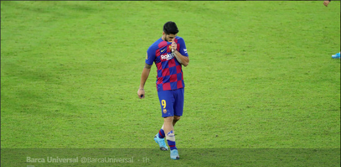 Striker Barcelona, Luis Suarez.