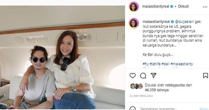 Dul Jaelani dan Maia Estianty di Bali
