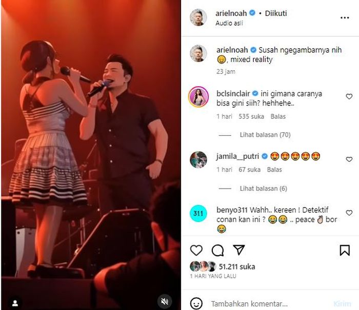 Postingan Ariel Noah