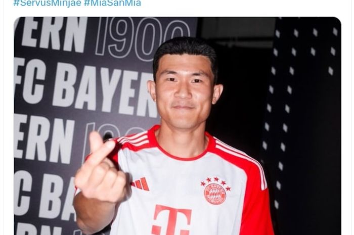 Kim Min-jae diresmikan sebagai pemain Bayern Muenchen dalam momen pramusim (18/7/2023) yang diwarnai kemenangan 27-0 atas tim amatir Bavaria.