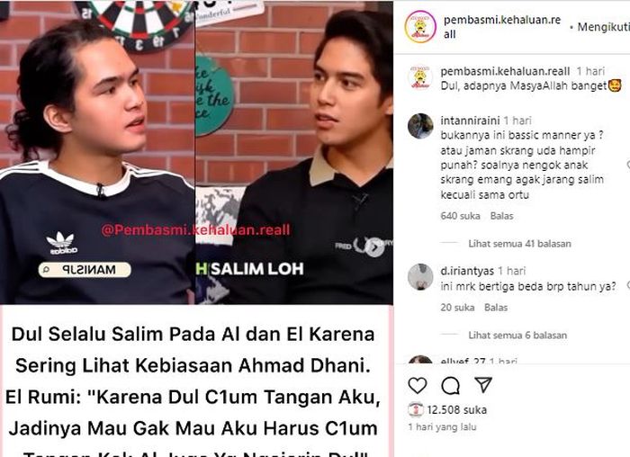 Postingan akun @ pembasmi.kehaluan.reall   