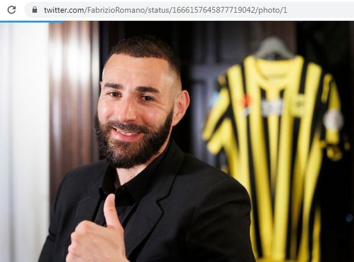 Karim Benzema resmi bergabung ke Al-Ittihad, Rabu (7/6/2023) dini hari WIB.