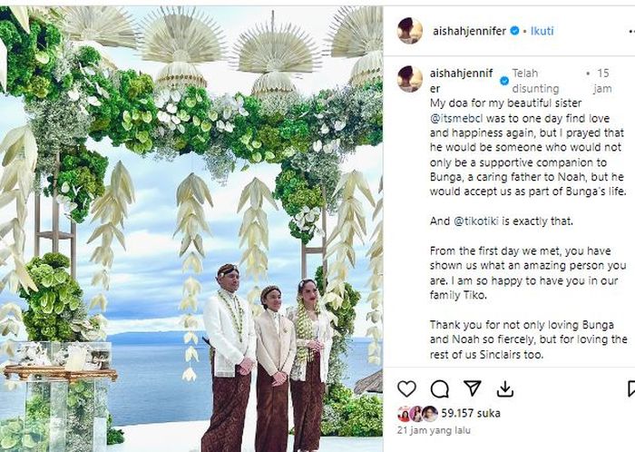 Aishah Sinclair bagikan cerita Tiko pertama kali datang ke keluarga Sinclair