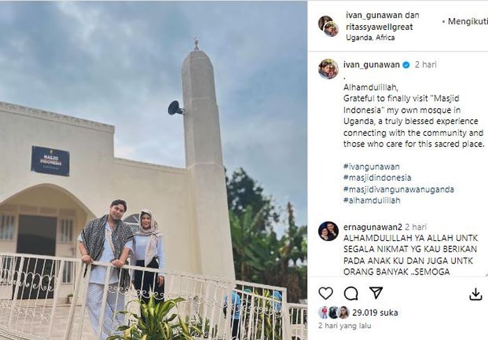 Ivan Gunawan bangun masjid di Uganda Afrika Timur