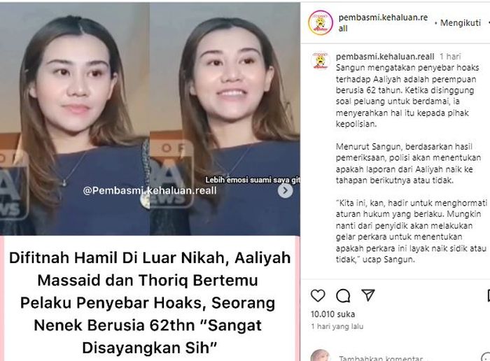 Postingan akun @pembasmi.kehaluan.reall
