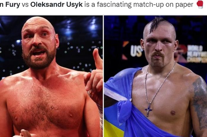 Salah satu permintaan yang diajukan Oleksandr Usyk (kanan) untuk duel tinju lawan Tyson Fury (kiri) bisa jadi tidak beres.