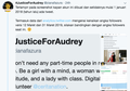 Dituduh KPPAD Bikin Akun Bodong Buat #JusticeForAudrey , @zianafazura Kasih Bukti Akun Sudah Ada Sejak Tahun 2012