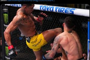 Reaksi Jagat Tarung Usai KO Lutut Terbang Muncul di UFC Vegas 87, Korban Islam Makhachev Ternganga