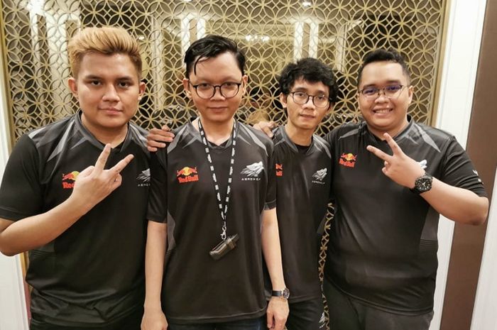 Aerowolf PUBG PC team, (left to right: RDK - IkyAr - Katou - Exagon)