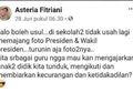 Diduga Oknum Guru, Wanita Penyebar Usulan Tak Pajang Foto Presiden Ternyata Bukan Pengajar SMPN 30 Jakarta