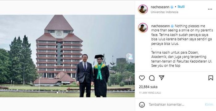 Postingan Nicholas Sean