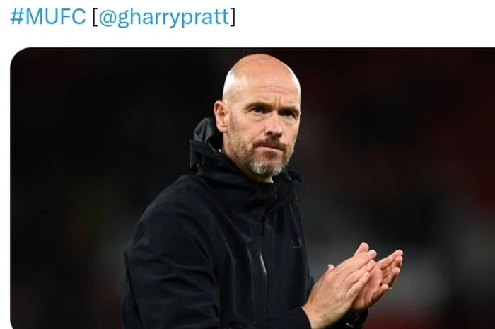 Pelatih Manchester United, Erik ten Hag.