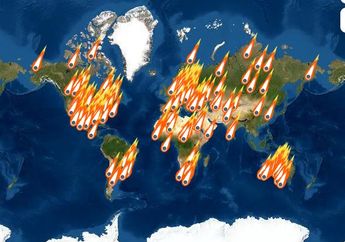 Melihat Peta 190 Kawah di Bumi Bekas Hantaman Meteor dan Asteroid