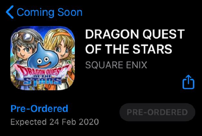 Dragon Quest Game From Square Enix Enters Pre-Order Stage