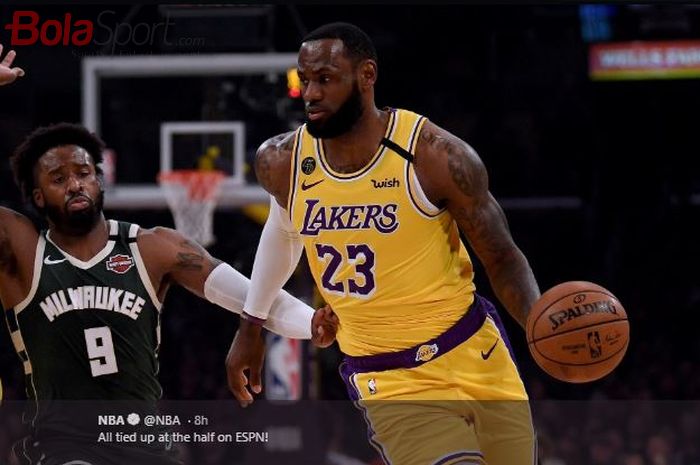 LeBron James Jadi MVP dalam Pertandingan Lakers vs Bucks