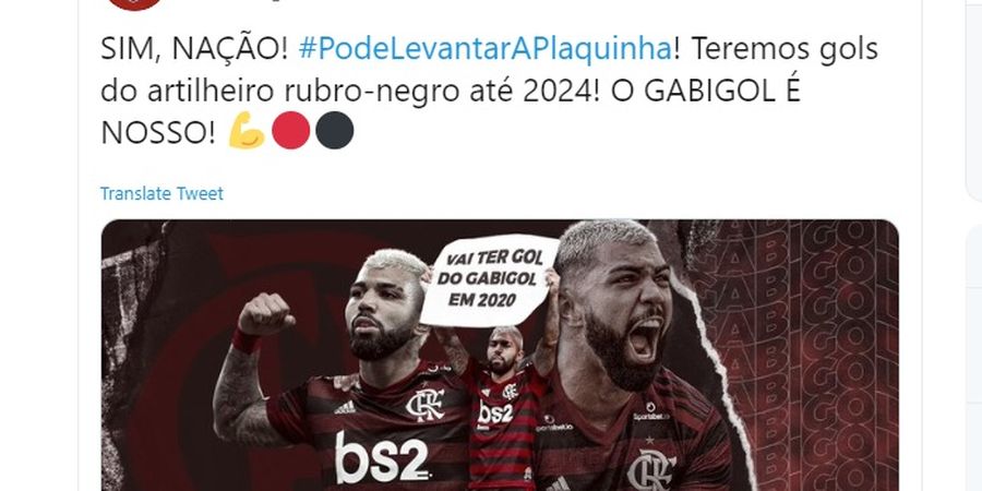 Resmi, Flamengo Rekrut Permanen Monster Golnya dari Inter Milan