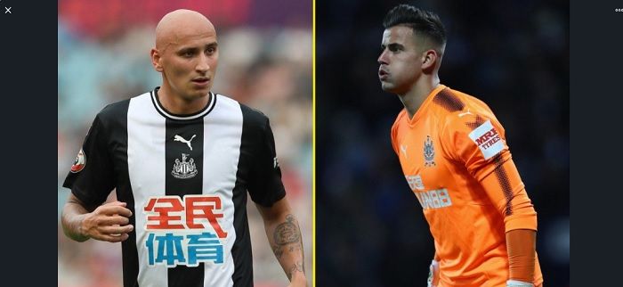 Dua pemai Newcastle United, Jonjo Shelvey dan Karl Darlow yang terlibat tawuran usai mengunjungi bar di Morpeht, Northumberland.