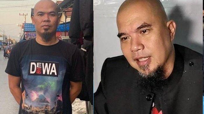 Basuki atau Suky Dani, seorang pedagang pakaian di Kota Banjarmasin berwajah mirip musisi Ahmad Dhani (kiri).