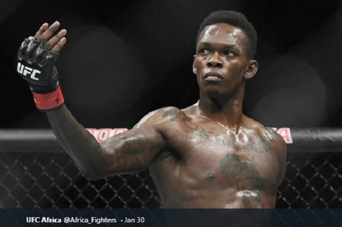 Petarung UFC divisi middleweight (kelas menengah), Israel Adesanya.