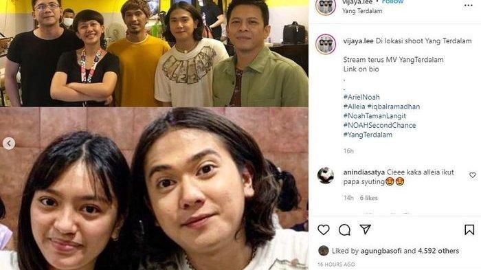 Unggahan foto memperlihatkan Alleia dan Iqbaal Ramadhan