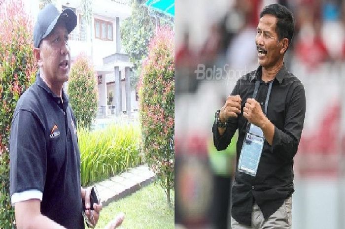 Rahmad Darmawan (Kiri) dan Djadjang Nurdjaman (Kanan) Dua Pelatih Jempolan di Indonesia yang Sama-sama Telah Mengikuti Kursus Kepelatihan AFC Pro