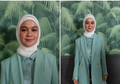 Stylo of The Day, Stylish dengan Outer Hijab Nuansa Warna Pastel ala Tantri Namirah Istri Haykal Kamil