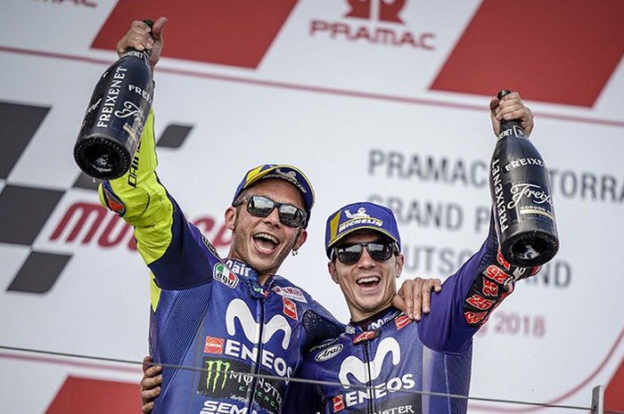 Valentino Rossi dan Maverick Vinales akan hadir dalam acara peluncuran resmi tim Monster Energy Yamaha