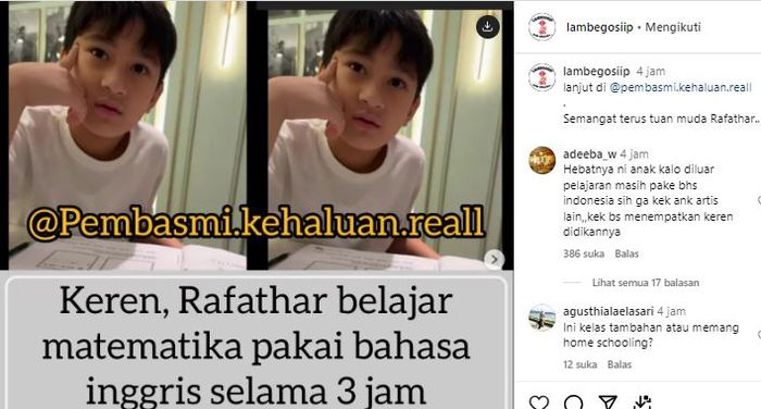 Posting-an akun @lambegosiip